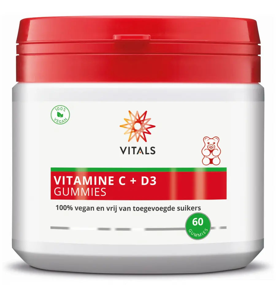 Vitals Vitamine C + D3 60 gummies (afbeelding 1)