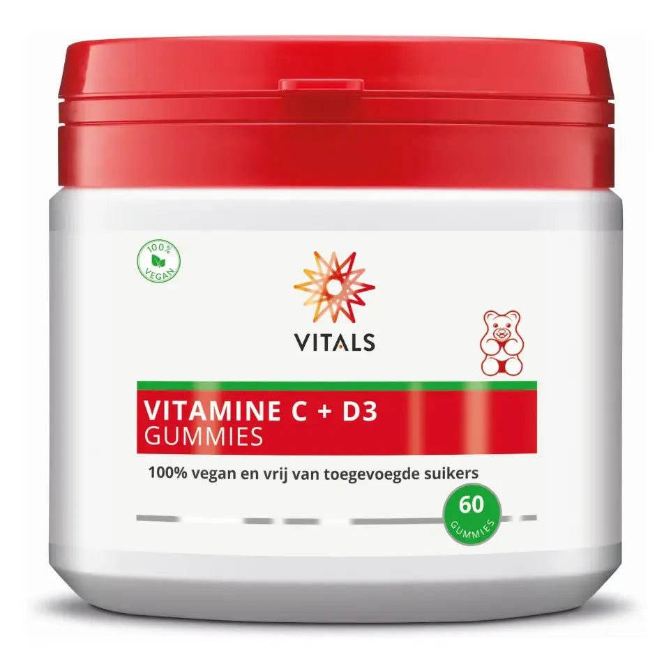 Vitals Vitamine C + D3 60 gummies (afbeelding 1)