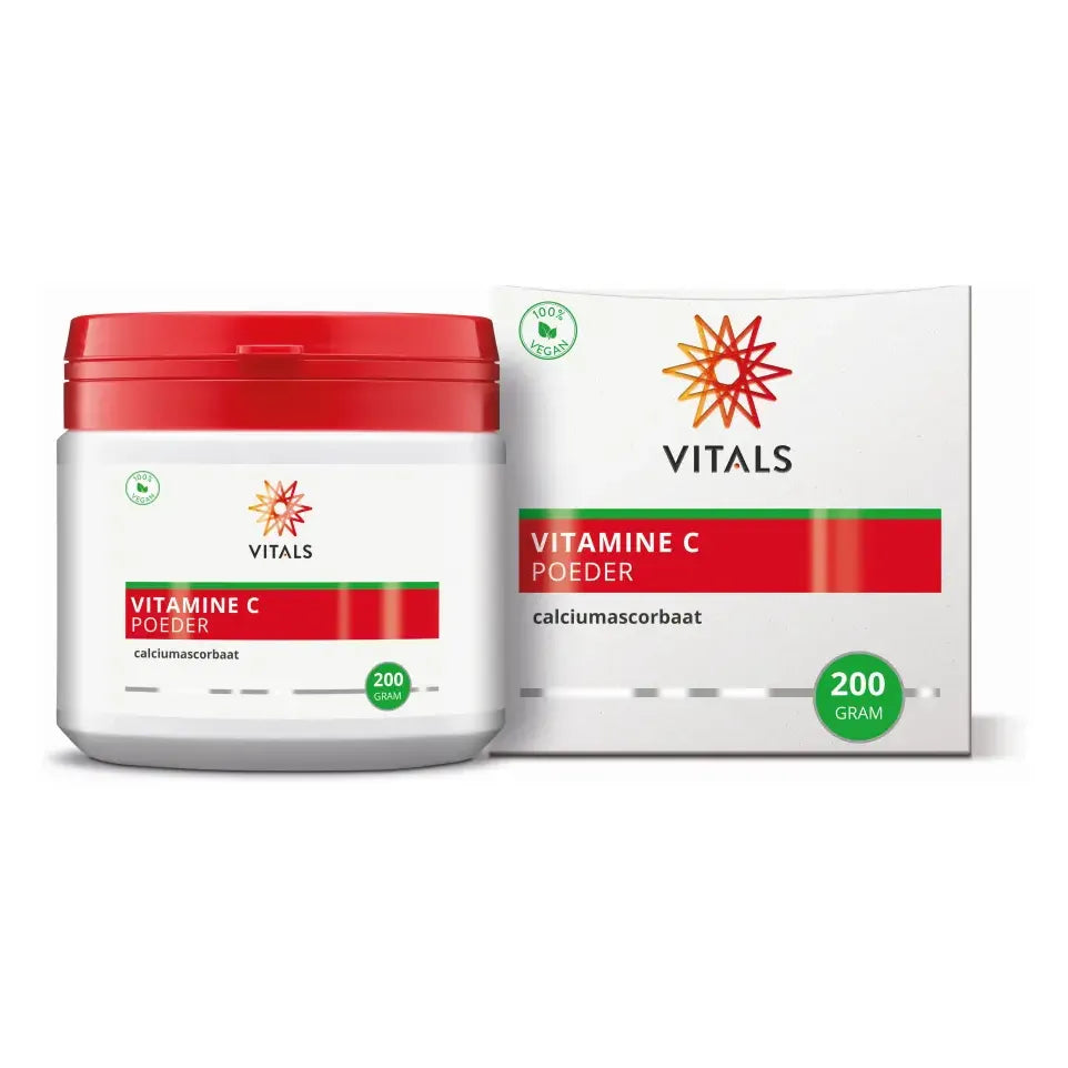 Vitals Vitamine C poeder (calciumascorbaat) 200 gram