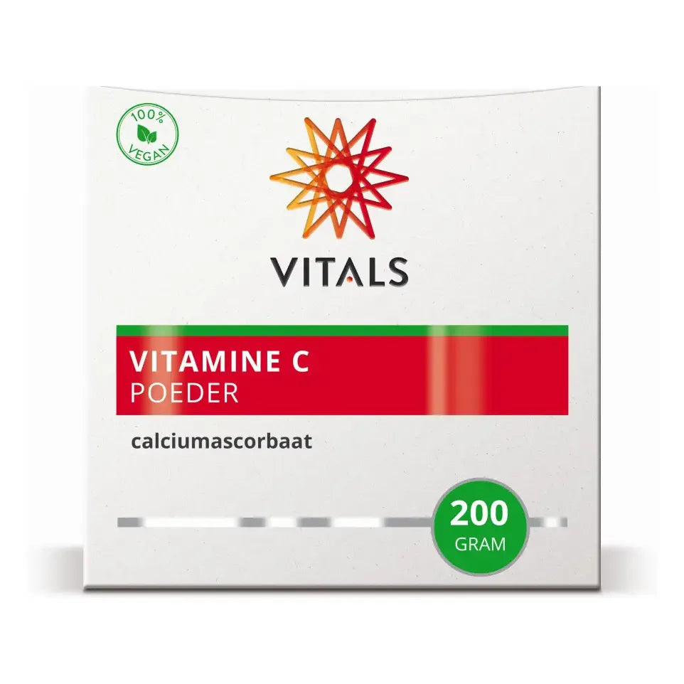Vitals Vitamine C poeder (calciumascorbaat) 200 gram