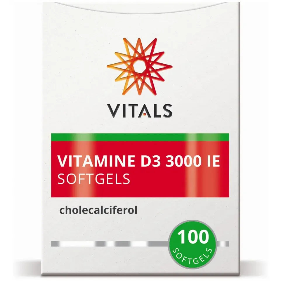 Vitals Vitamine D3 75 mcg 100 softgels (afbeelding 3)