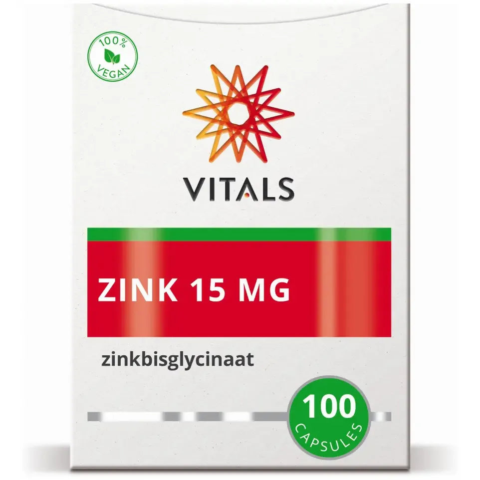 Vitals Zink 15 mg 100 capsules