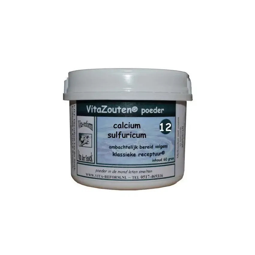 Vitazouten Calcium sulfuricum poeder Nr. 12 60 gram