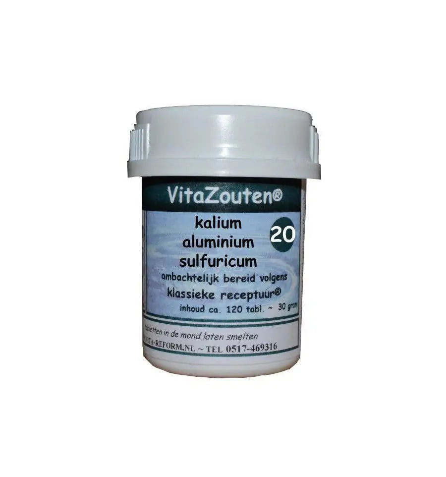 Vitazouten Kalium aluminium sulfuricum VitaZout Nr. 20 120 tabletten