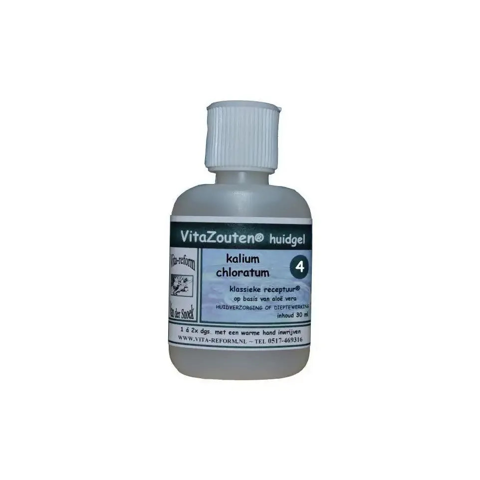 Vitazouten Kalium muriaticum/chloratum huidgel Nr. 04 30 ml