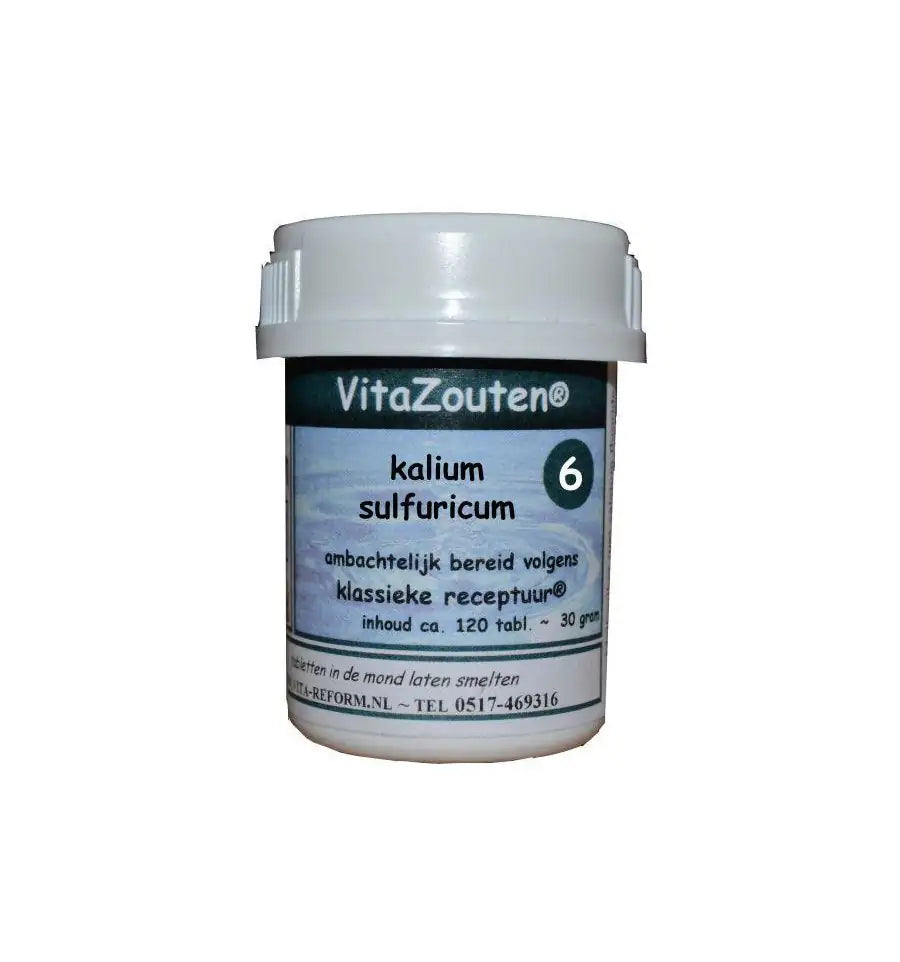 Vitazouten Kalium sulfuricum VitaZout Nr. 06 120 tabletten