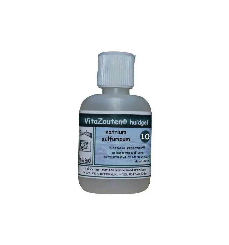 Vitazouten Natrium sulfuricum huidgel Nr. 10 30 ml
