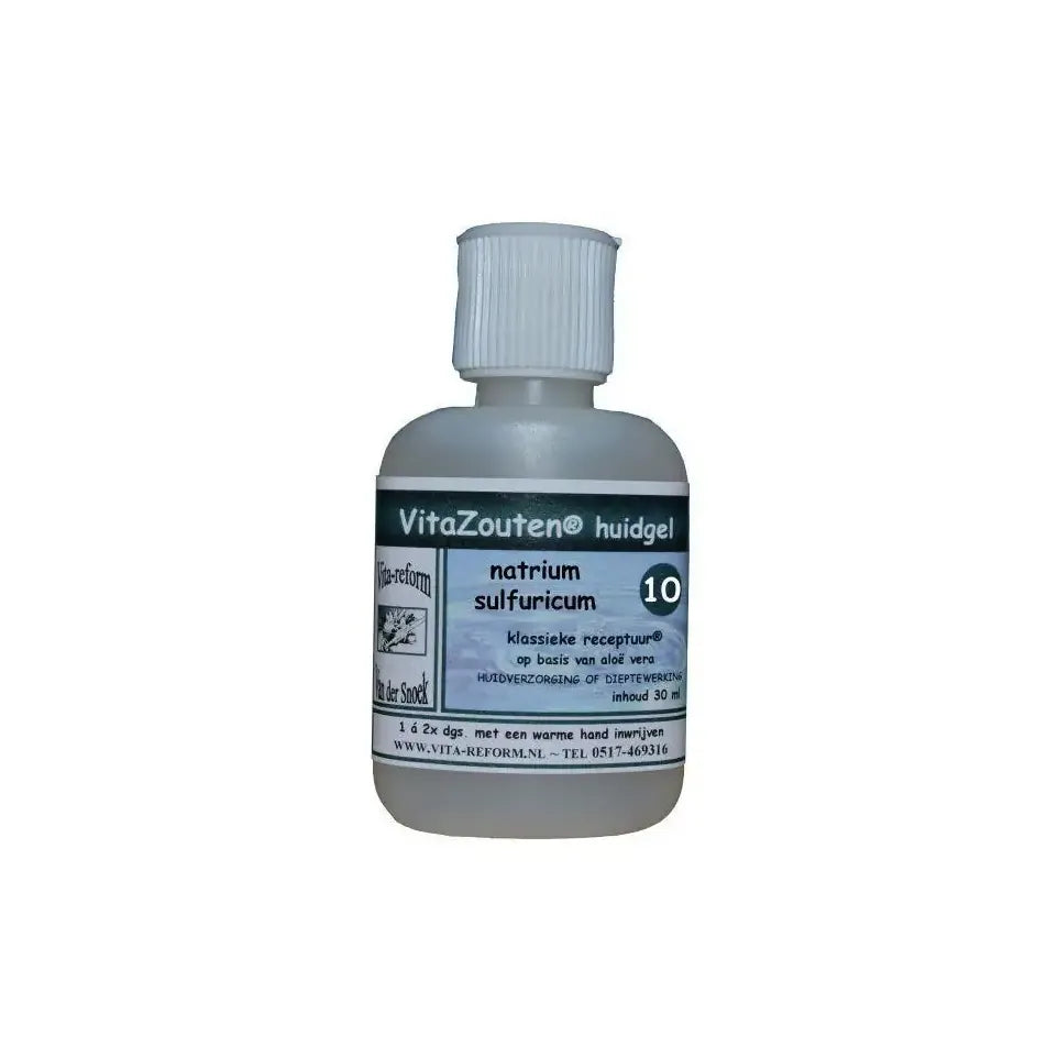 Vitazouten Natrium sulfuricum huidgel Nr. 10 30 ml