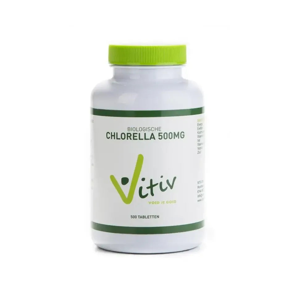Vitiv Chlorella 500 mg 500 tabletten