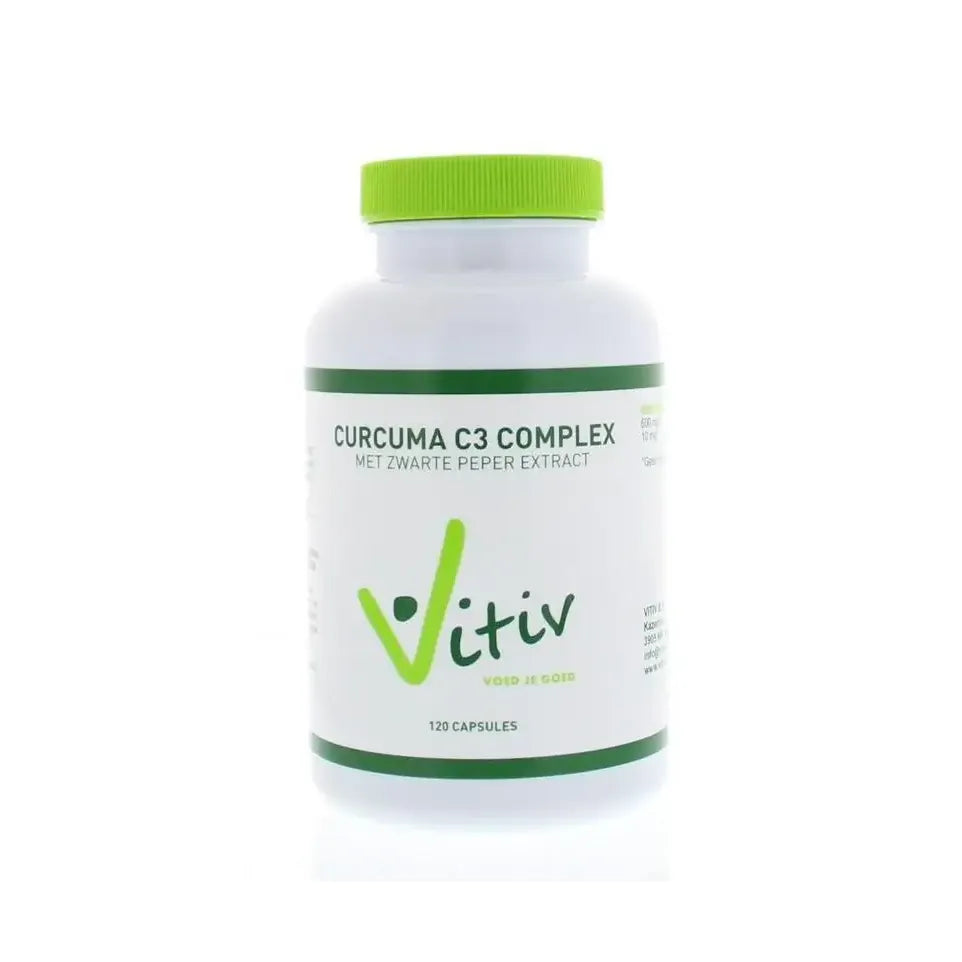 Vitiv Curcuma met zwarte peper 120 capsules