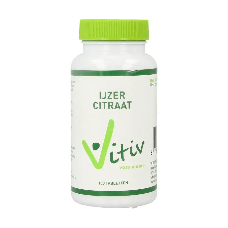 Vitiv Ijzer citraat 100 tabletten