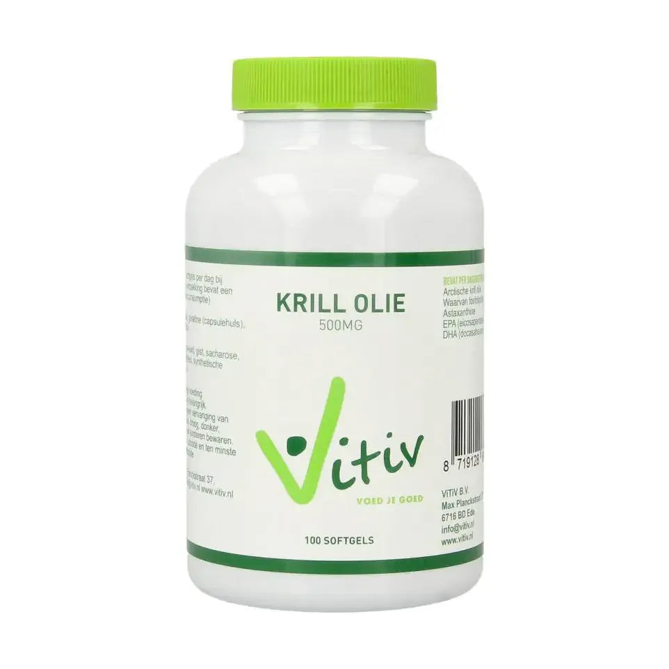 Vitiv Krillolie 500 mg antartic 100 softgels