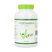 Vitiv Levertraanolie 1000 mg vitamine A D 100 softgels