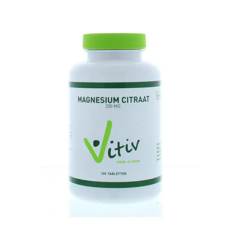 Vitiv Magnesium citraat 200 mg 100 tabletten