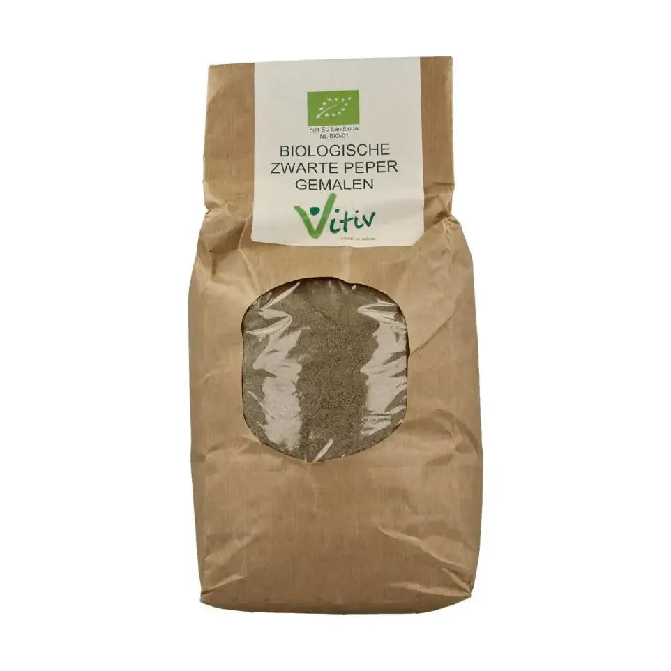 Vitiv Peper gemalen zwart biologisch 1 kg