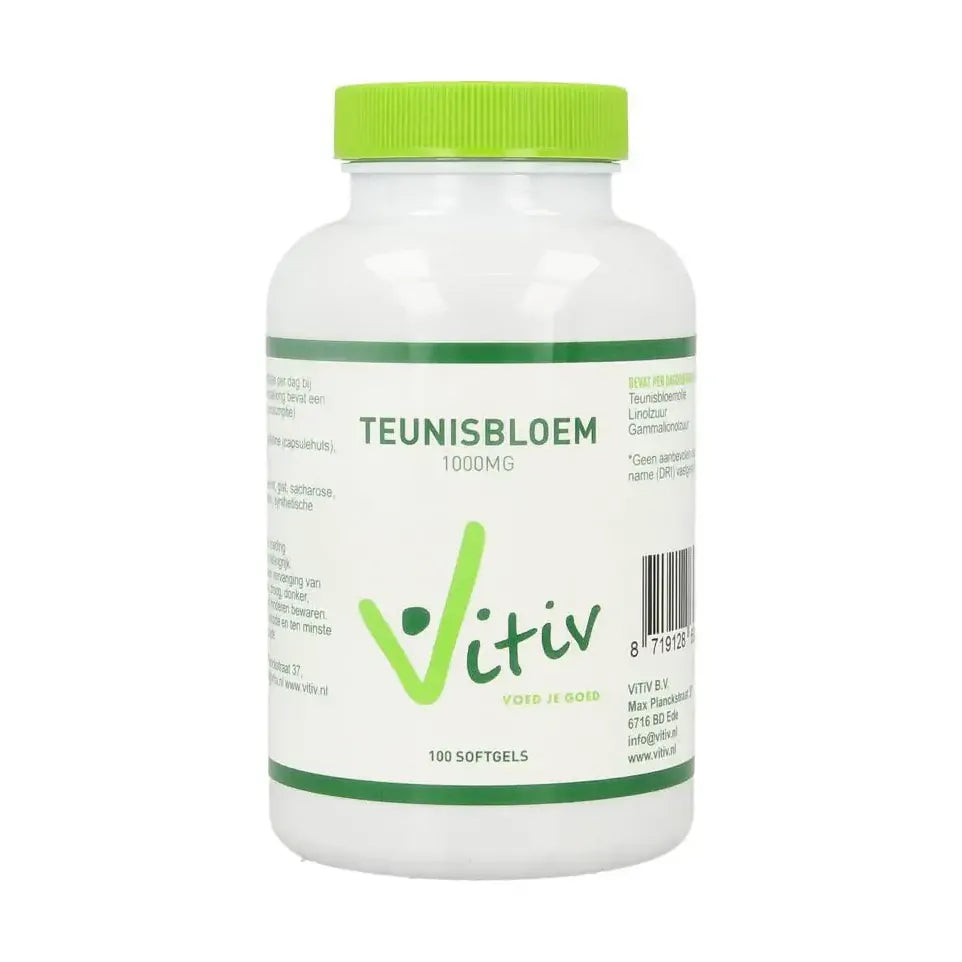 Vitiv Teunisbloemolie 1000 mg 100 softgels