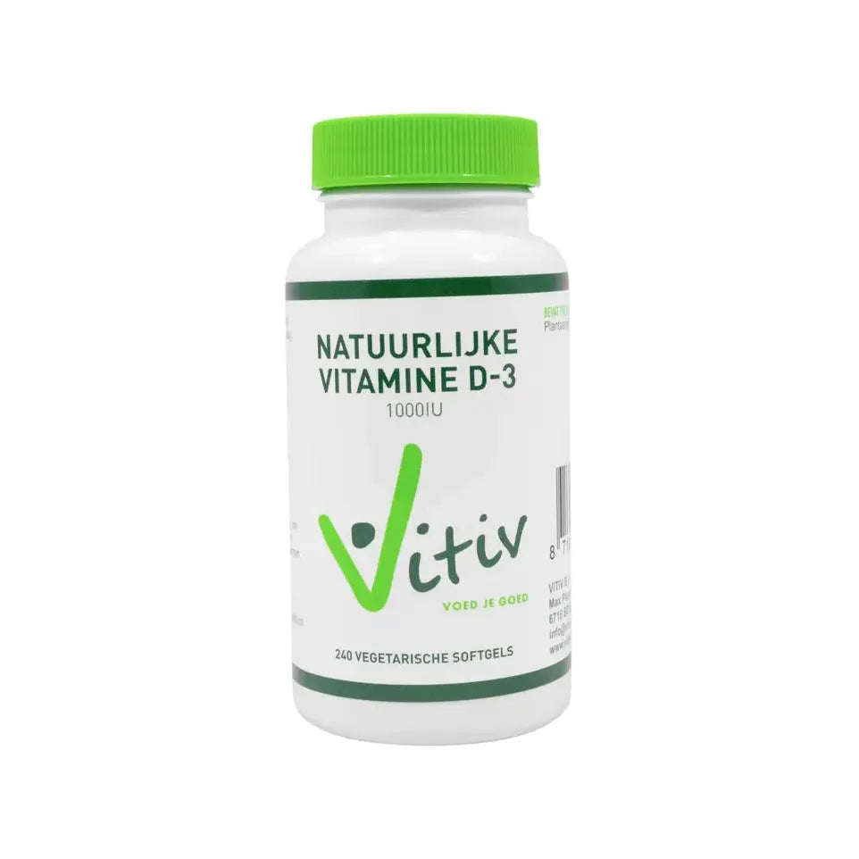 Vitiv Vitamine D3 25 mcg vega 240 softgels