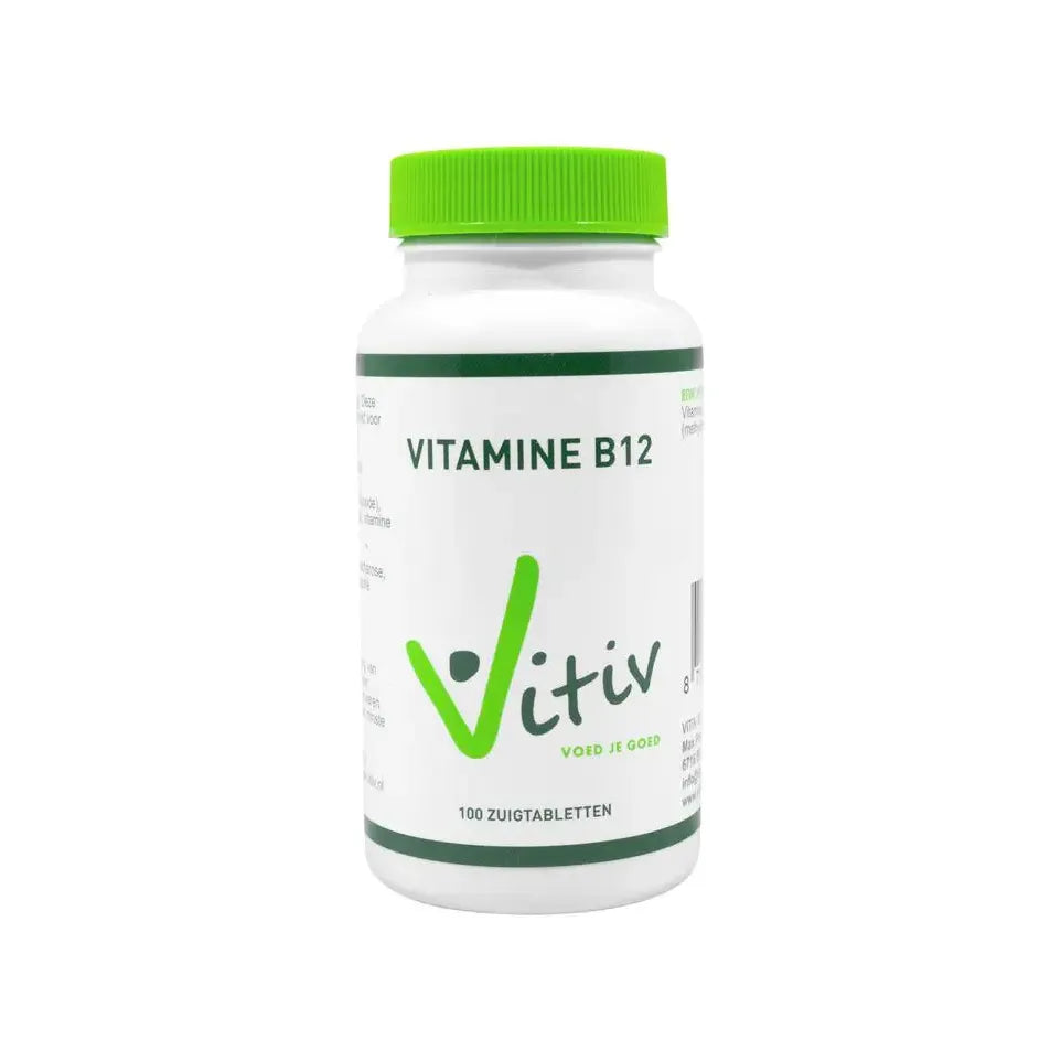 Vitiv Vitamine B 12 methycobalamine 100 zuigtabletten