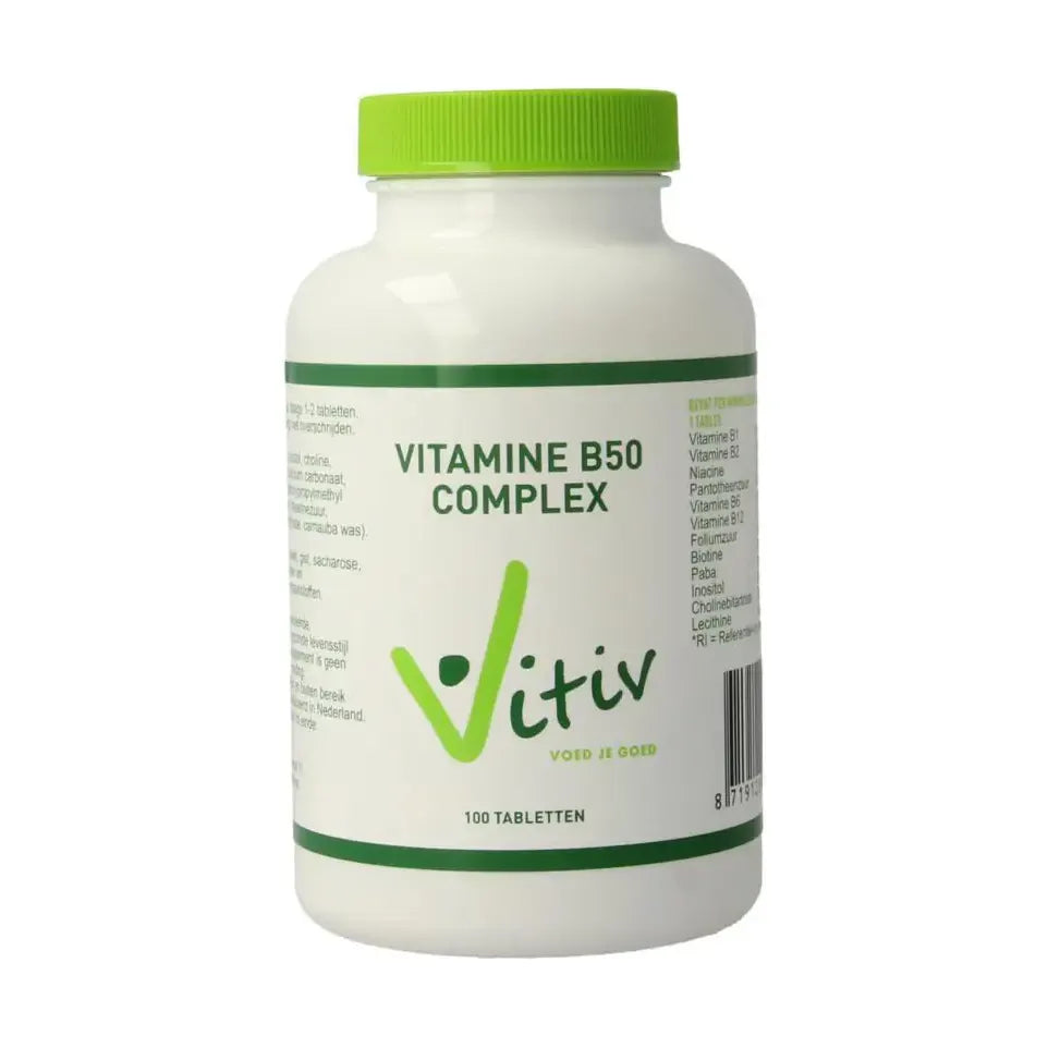 Vitiv Vitamine B50 complex 100 tabletten