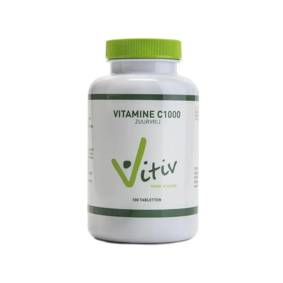 Vitiv Vitamine C1000 zuurvrij 100 tabletten