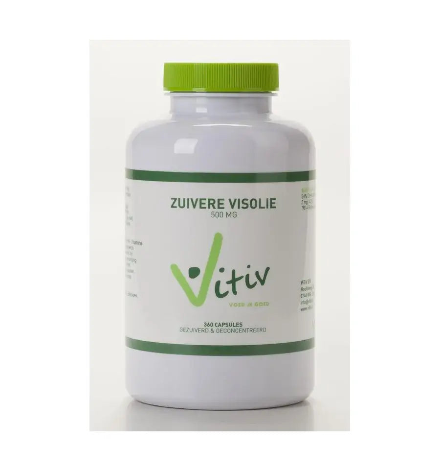 Vitiv Zuivere visolie 500 mg 100 capsules