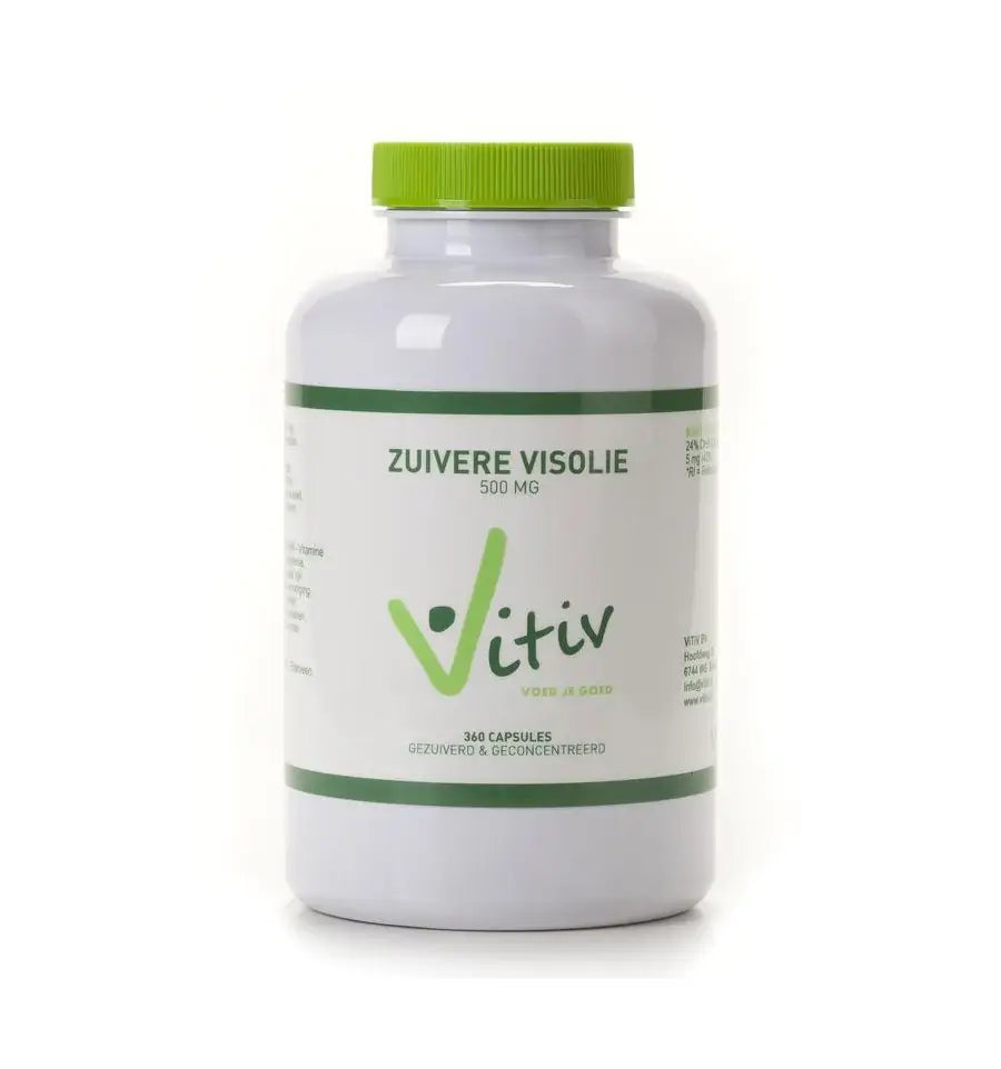 Vitiv Zuivere visolie 500 mg 360 capsules