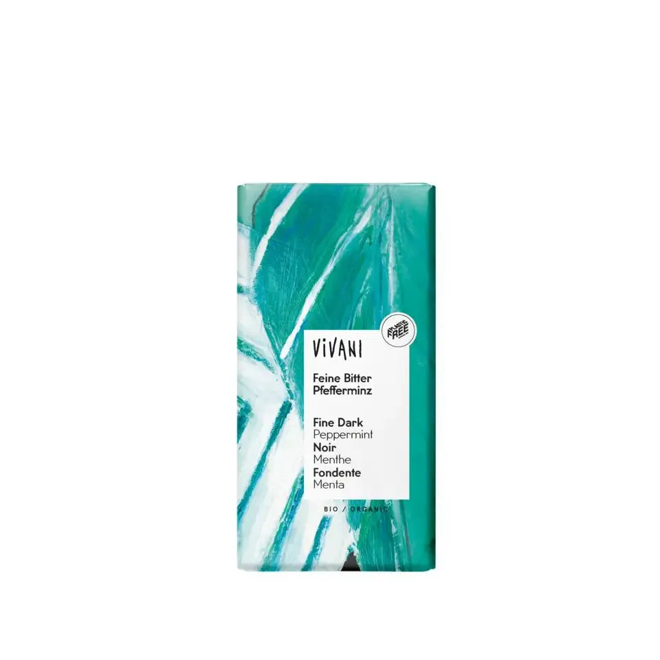 Vivani Chocolade puur met pepermunt 100 gram