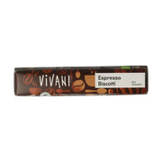 Vivani Chocolate to go espresso biscotti 40 gram