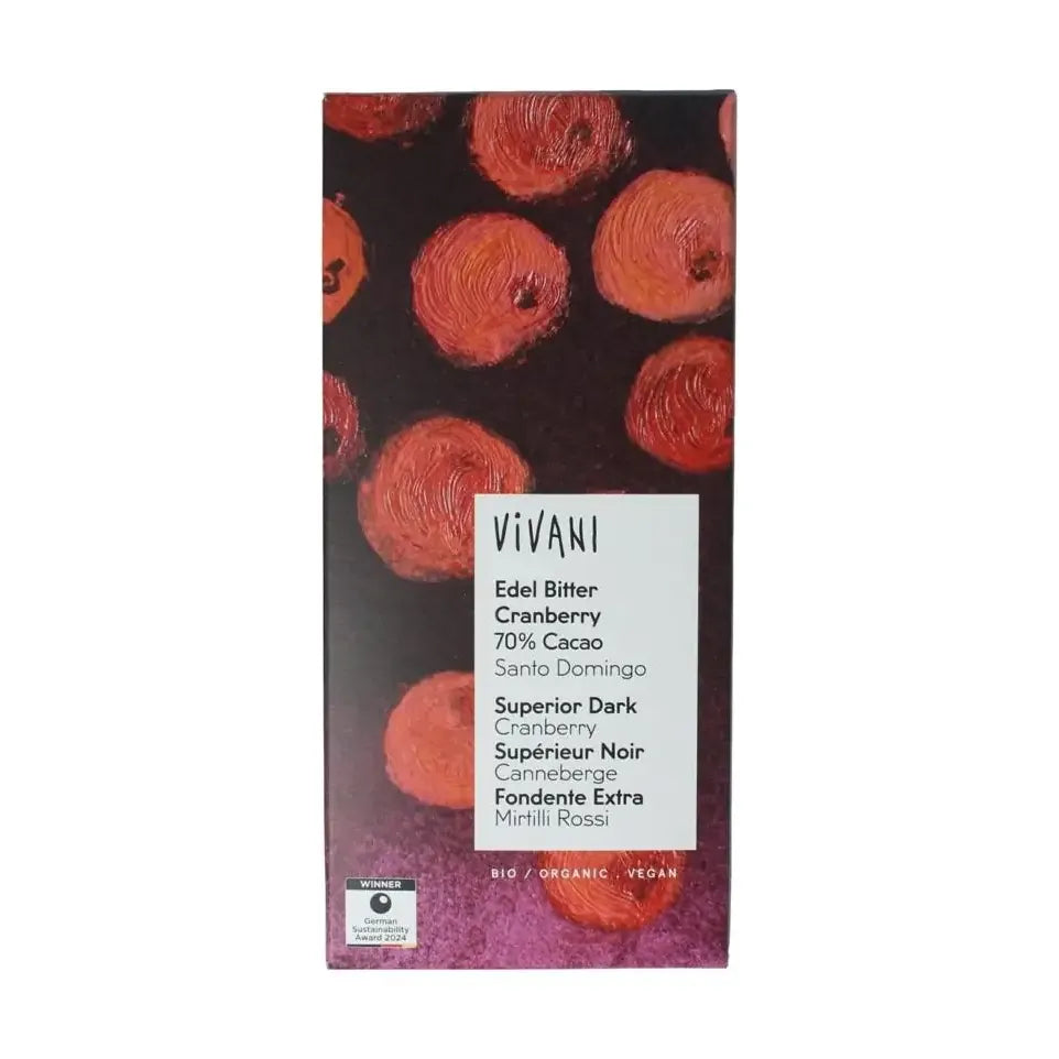 Vivani super dark cranb 70%bio 80 gram
