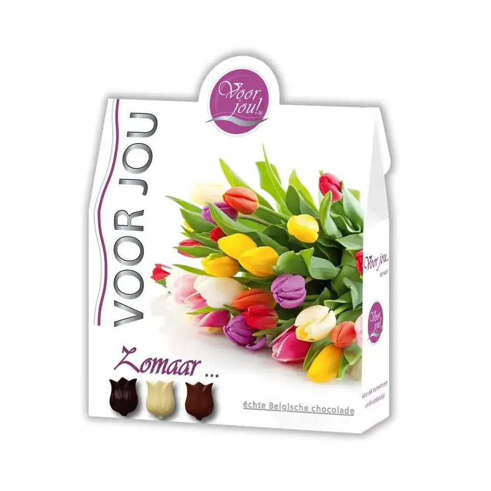 Voor Jou Cadeau doos trendy bloemen zomaar 100 gram