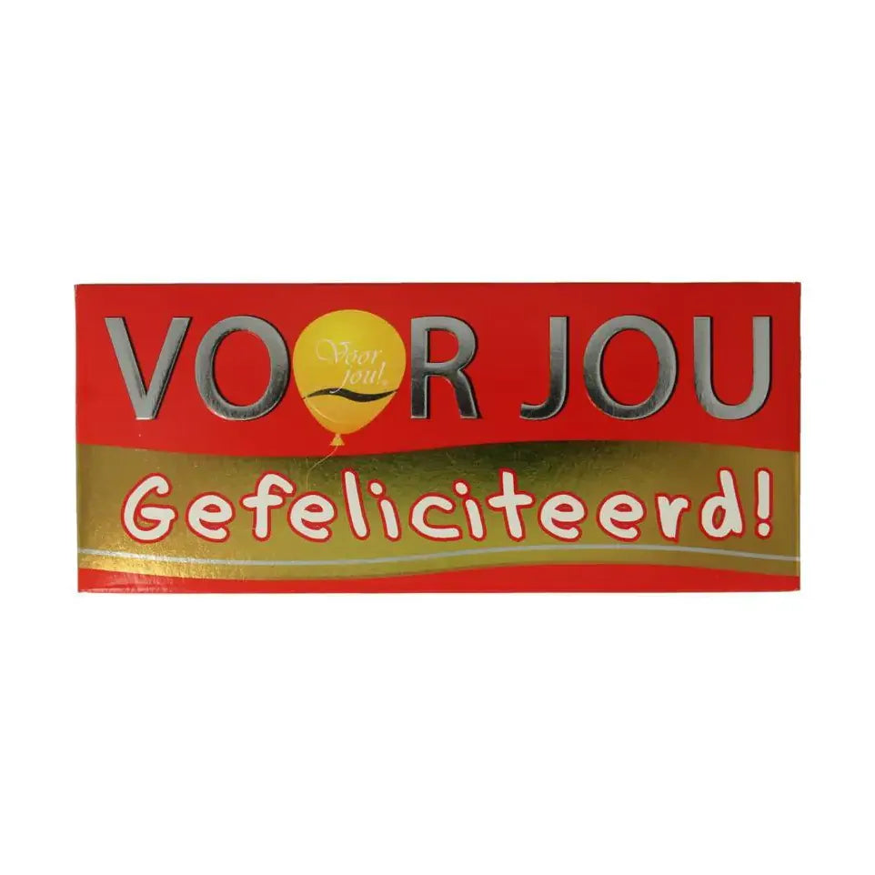 Voor Jou Wensreep melkchocolade! gefeliciteerd 70 gram