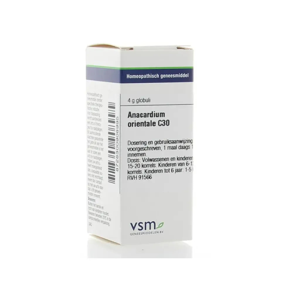 VSM Anacardium orientale C30 4 gram globuli