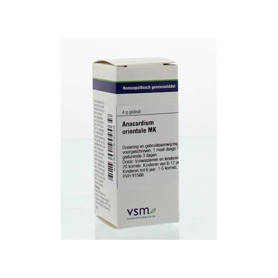 VSM Anacardium orientale MK 4 gram globuli