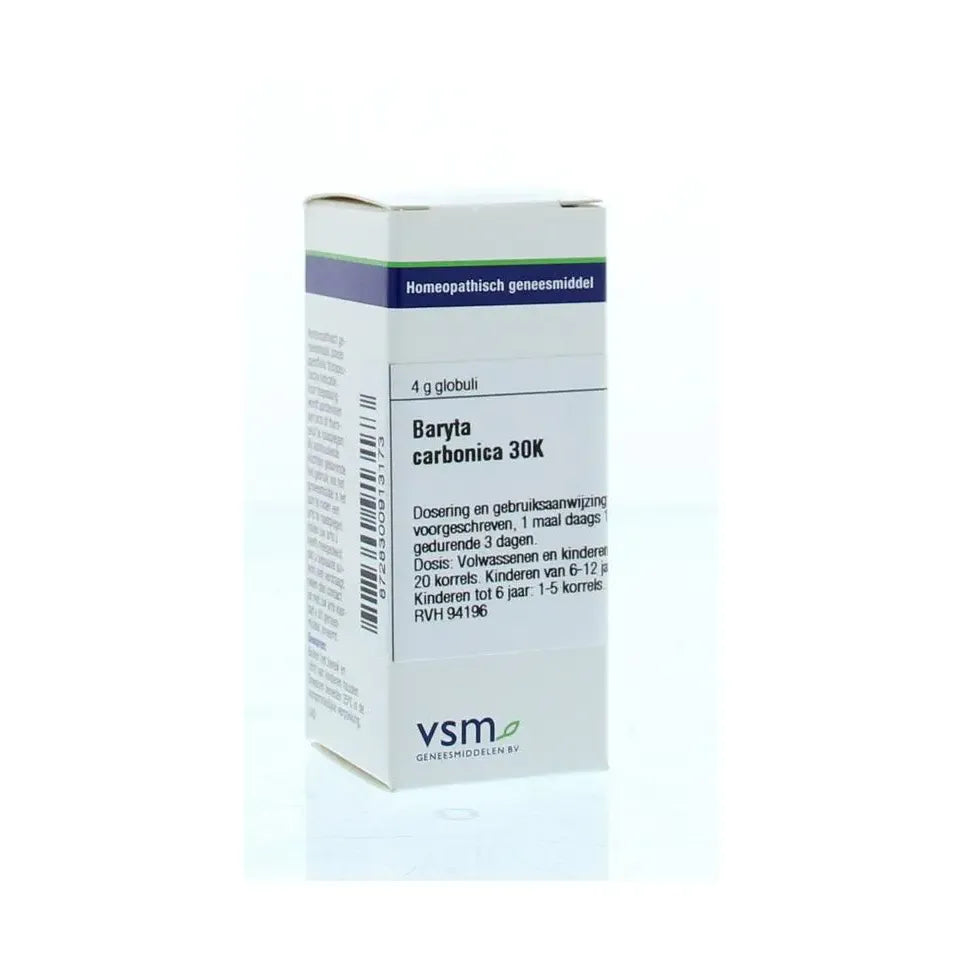VSM Baryta carbonica 30K 4 gram globuli