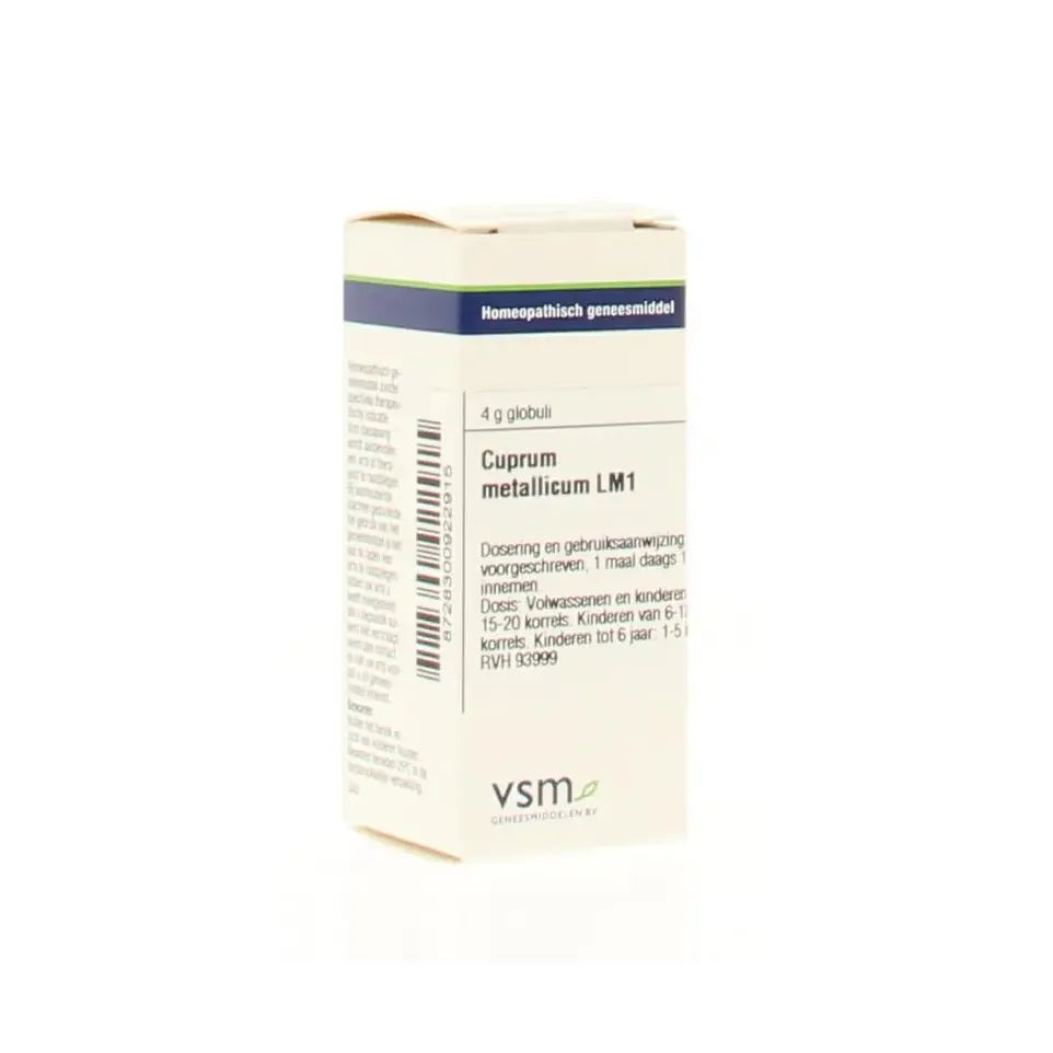 VSM Cuprum metallicum LM1 4 gram globuli