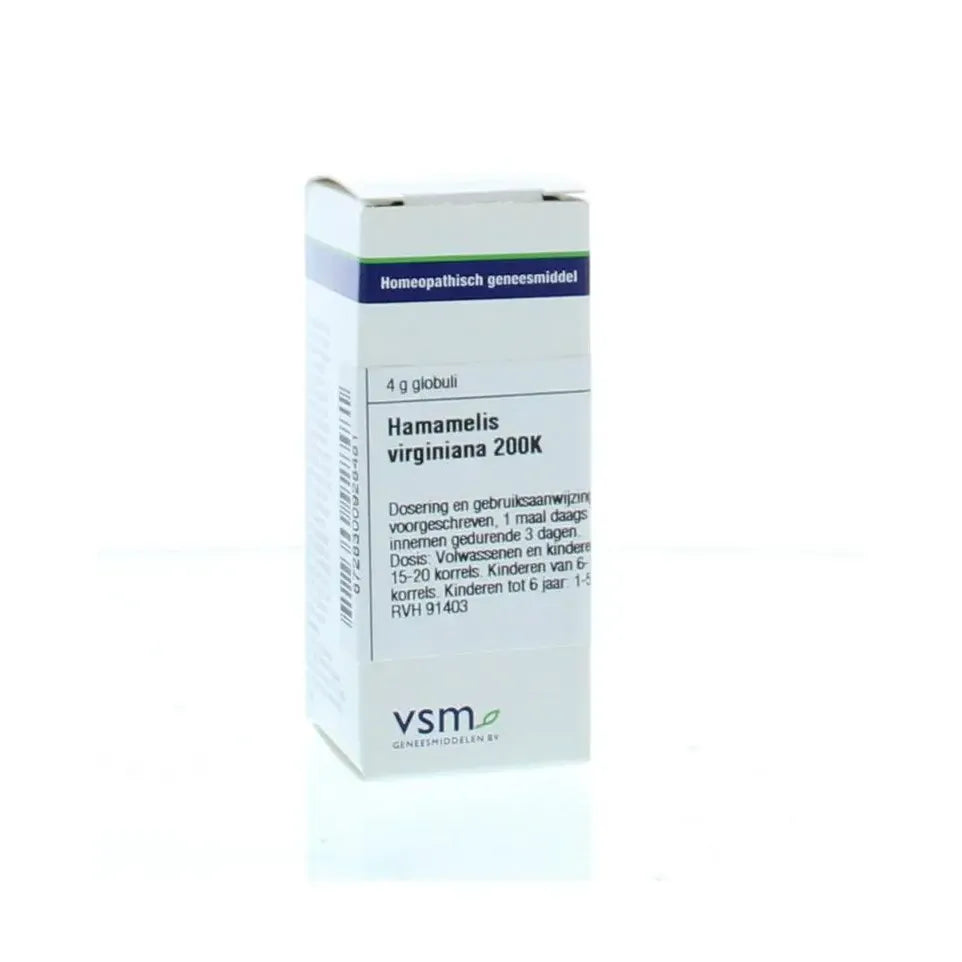VSM Hamamelis virginiana 200K 4 gram globuli