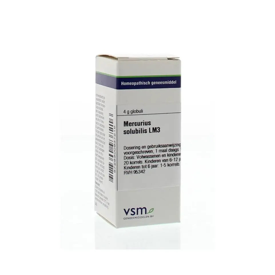 VSM Mercurius solubilis LM3 4 gram globuli