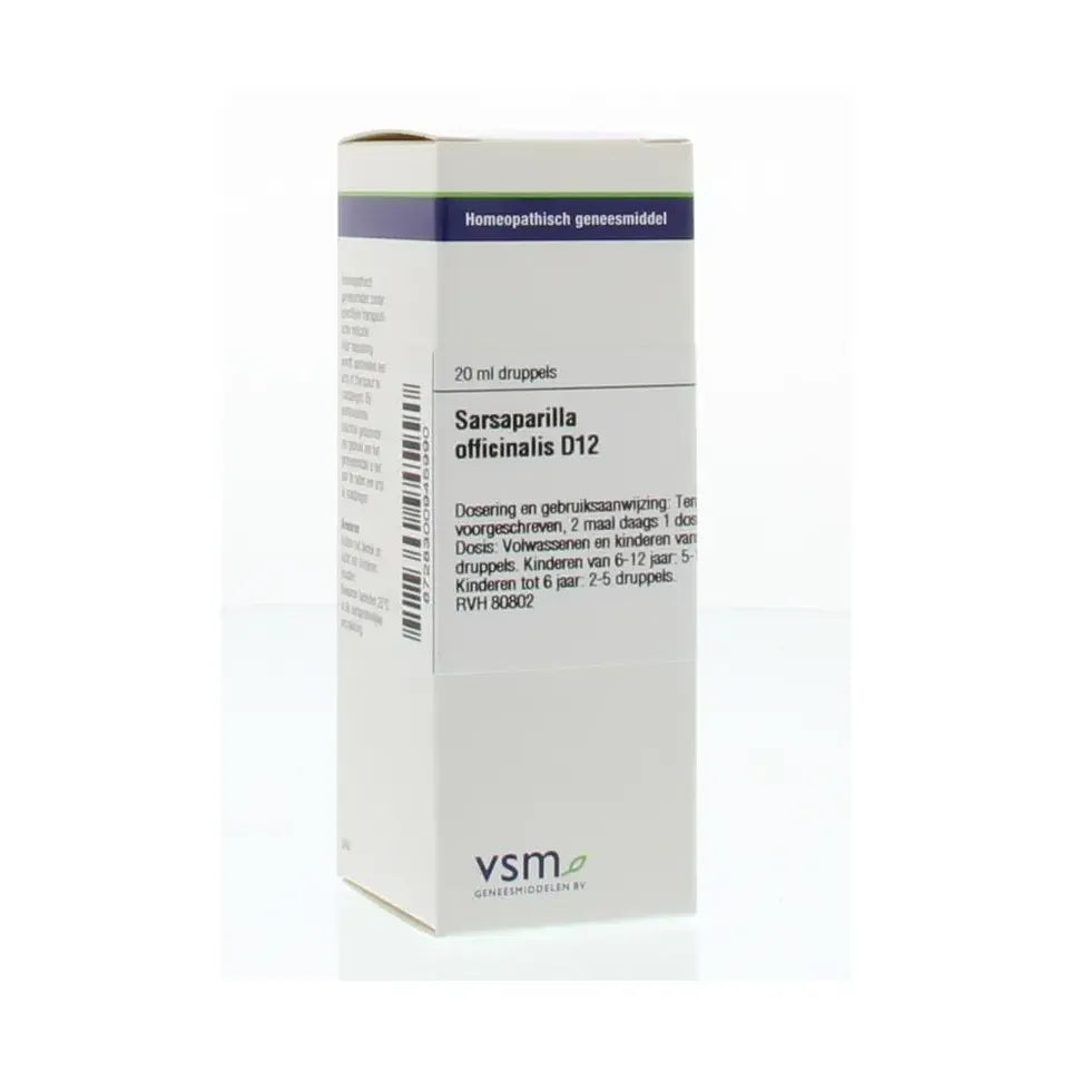 VSM Sarsaparilla officinalis D12 20 ml druppels