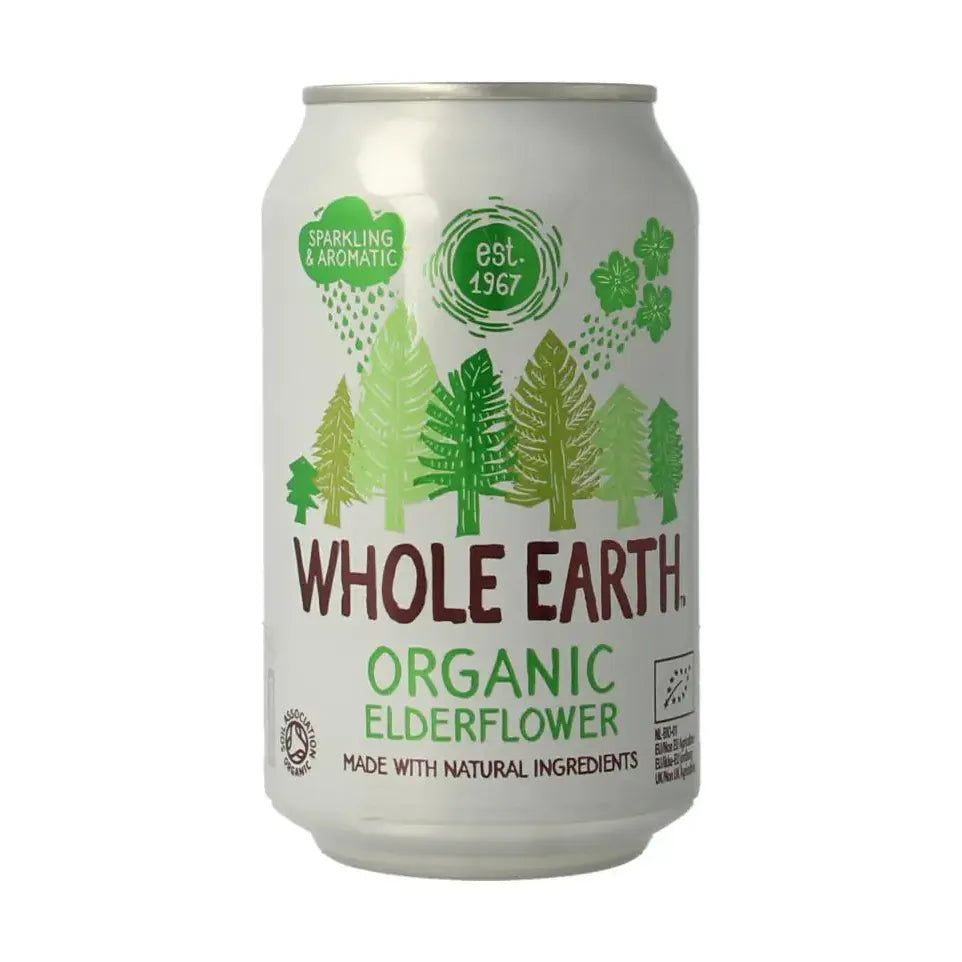 Whole Earth Sparkling elderflower biologisch 330 ml