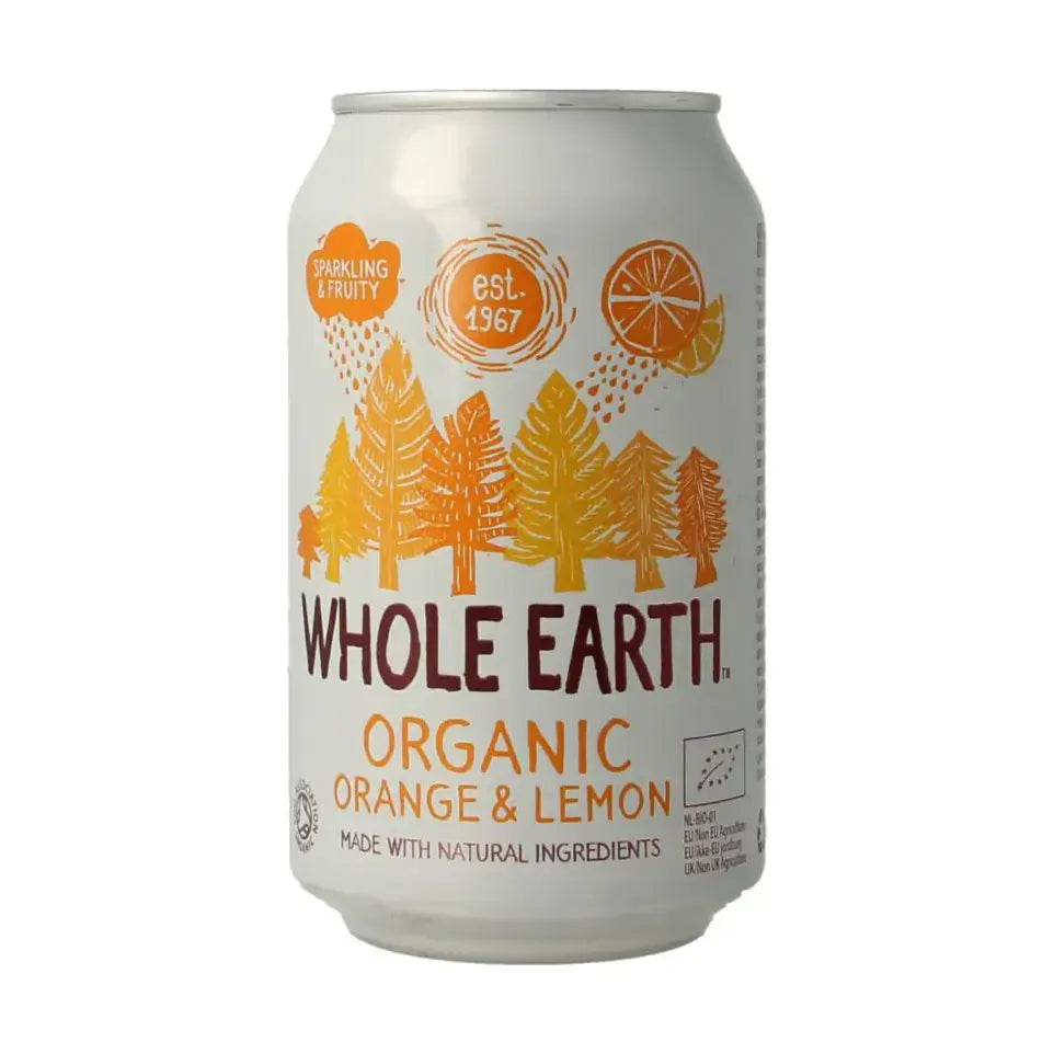 Whole Earth Sparkling orange & lemon biologisch 330 ml