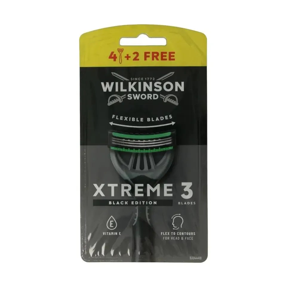 Wilkinson Xtreme III black edition 4+2 6 stuks