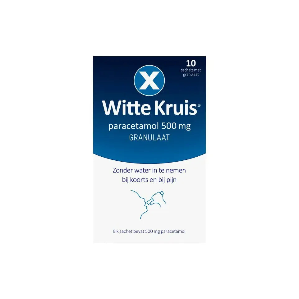 Witte Kruis Paracetamol 500 mg granulaat 10 sachets