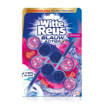 Witte Reus Toiletblok blauw actief bloesem 100 gram