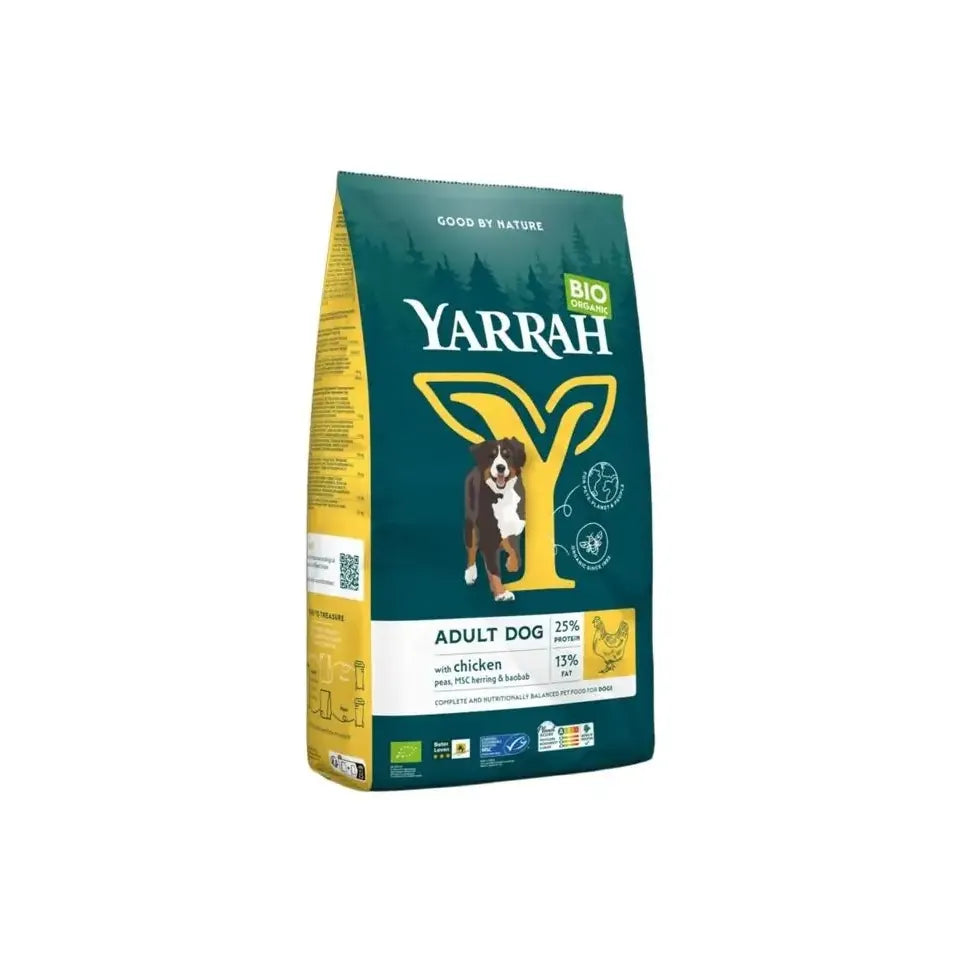 Yarrah Adult hondenvoer met kip biologisch MSC 15 kg