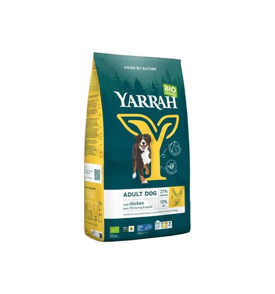 Yarrah Adult hondenvoer met kip biologisch MSC 15 kg