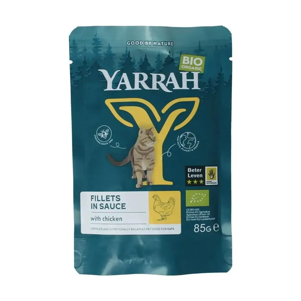 Yarrah Kat filet met kip in saus biologisch 85 gram