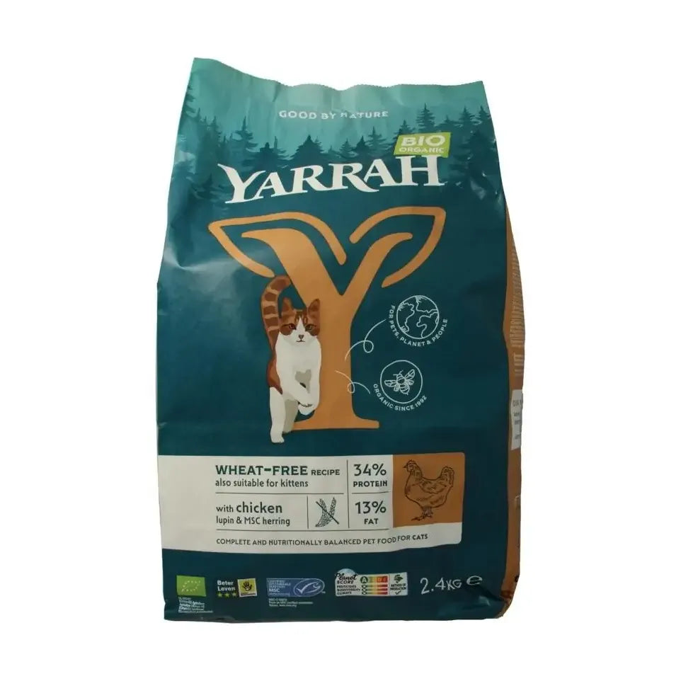 Yarrah Kattenvoer wheat-free biologisch 2400 gram