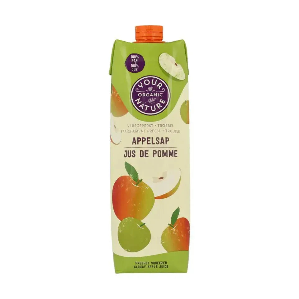Your Organic Nature yon appelsap vers geperst biologisch 1 liter