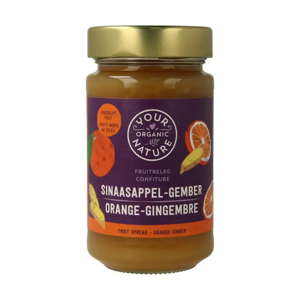 Your Organic Nature Fruit beleg sinaasappel / gember biologisch