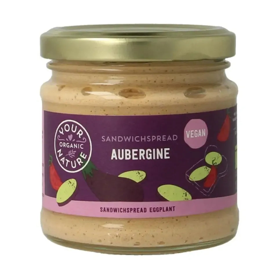 Your Organic Nature Sandwichspread aubergine 180 gram